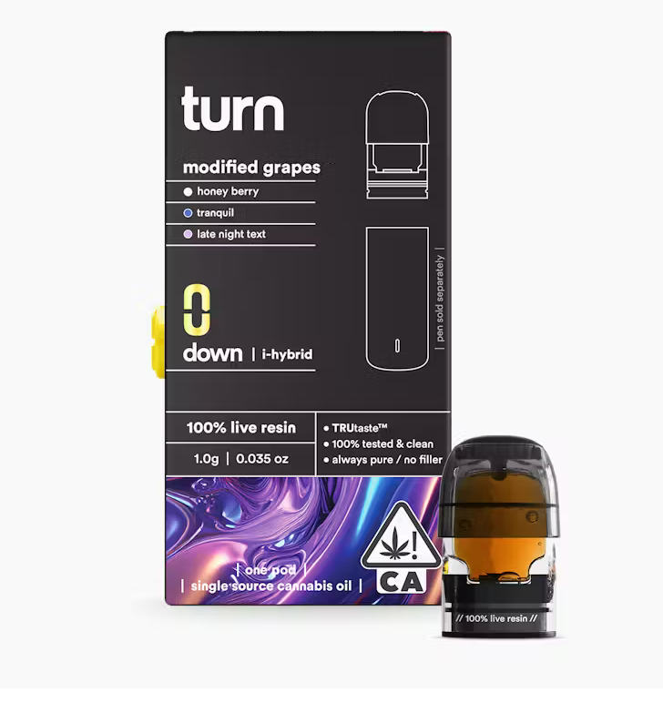 Turn - Turn Down - Live Resin Pod - Modified Grapes 1g